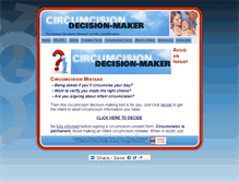 Tablet Screenshot of circumcisiondecisionmaker.com